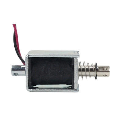 Micro solenoide linear push pull eletromagnético