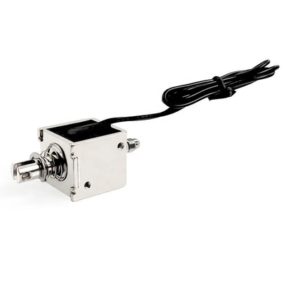 Eletromagnético solenoide empuxo puxa Tipo U-0826B Força de empuxo Estrutura aberta linear Eletromagnético solenoide empuxador de elevação
