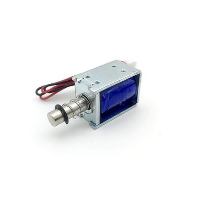 Solenoide DC de 27 mm de altura para aplicações de 0,5 lbs de peso, com tensão suportável de 2000V/1min