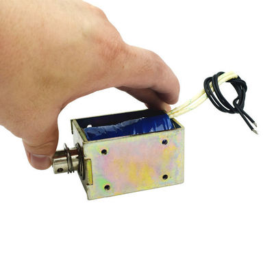 U1668 Mini Moldura Solenoide DC 20mm Curso 45N DC 12v 24v Solenoide de Empuxo